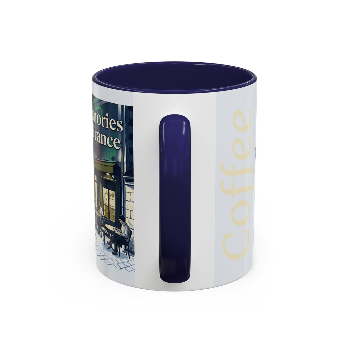 Memories of France Accent Coffee Mug | French Cafe Illustration, 11oz 15oz