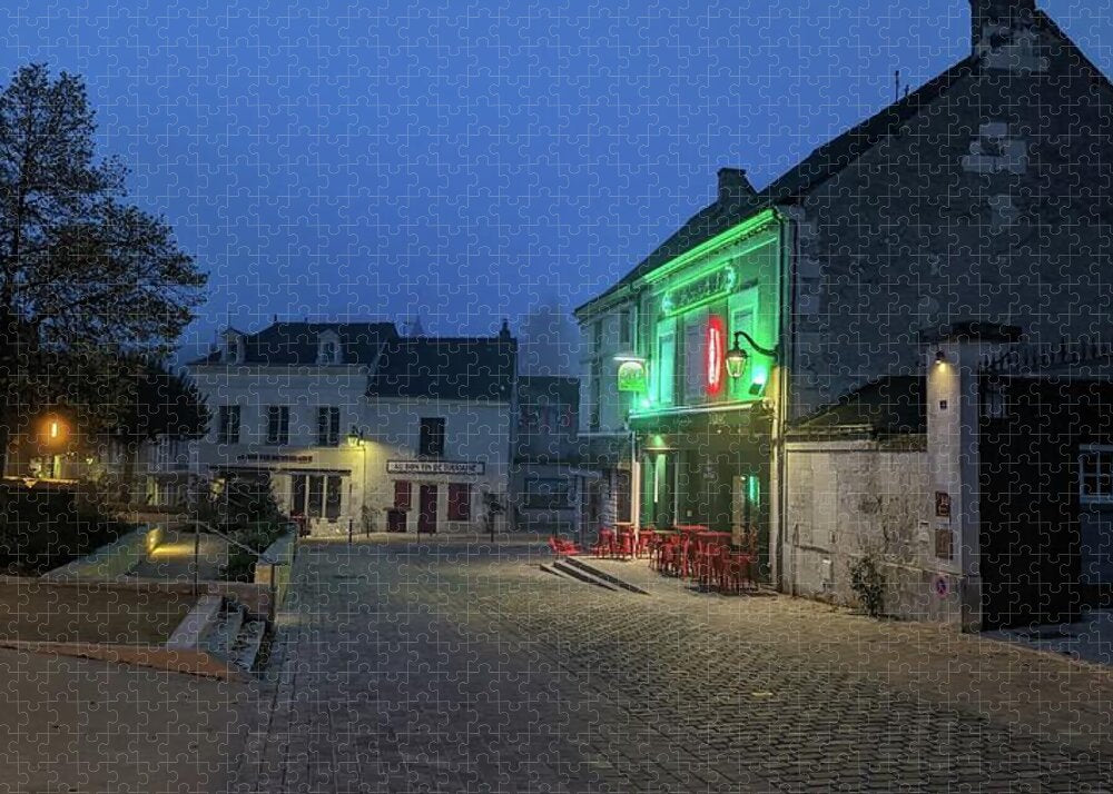 Early Morning at a typical French cafe - Puzzle