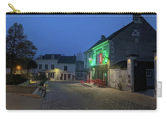 Early Morning at a typical French cafe - Zip Pouch