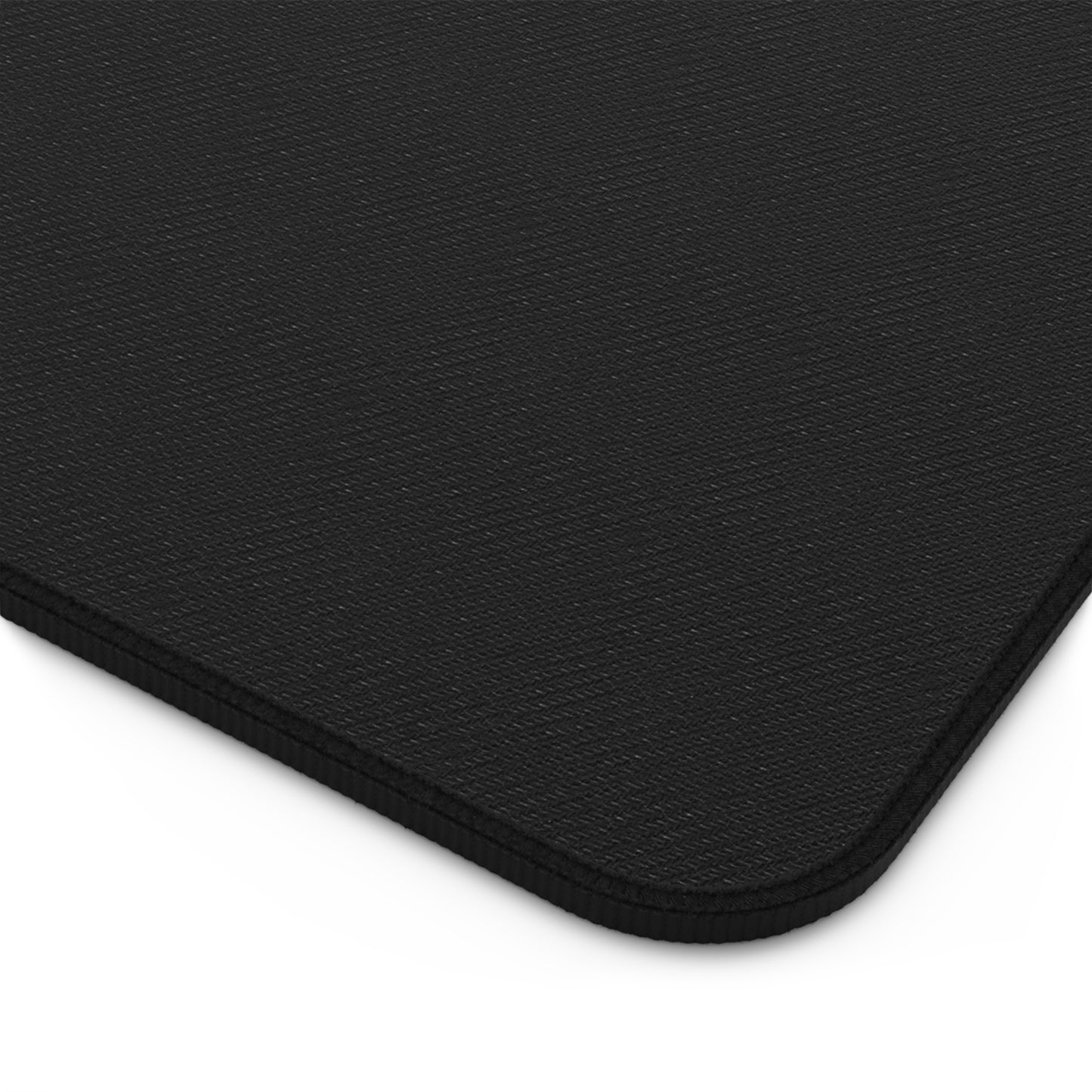 Nighttime European Street Desk Mat | Neon Cafe Cobblestone Scene
