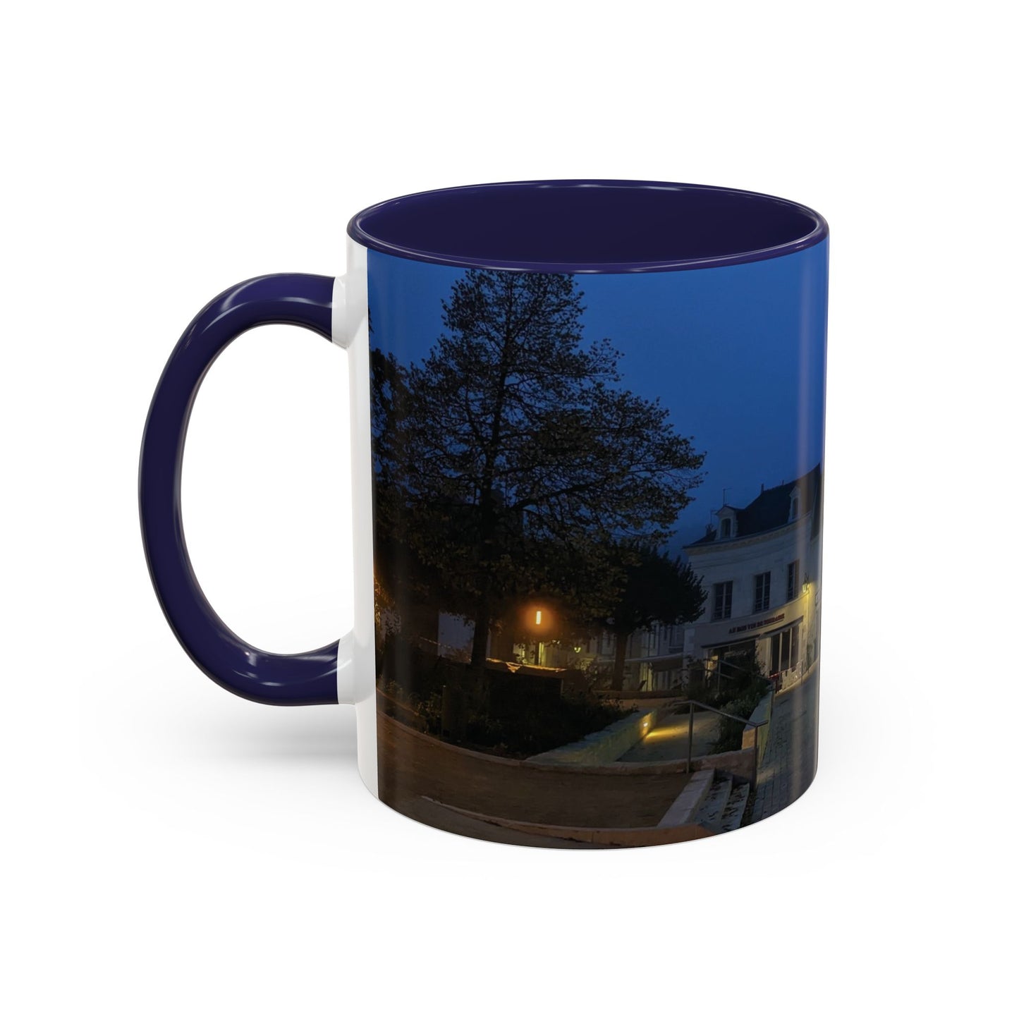 European Night Street Scene Mug | Accent Coffee Mug 11oz 15oz