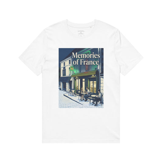 Memories of France T-Shirt | Paris Cafe Illustration