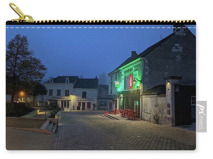 Early Morning at a typical French cafe - Zip Pouch