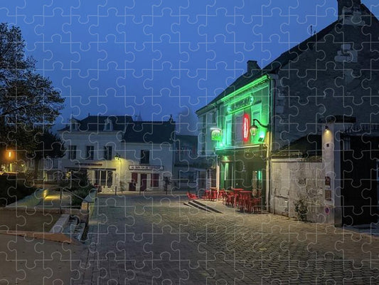 Early Morning at a typical French cafe - Puzzle